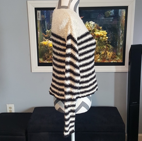 Tan Sweater with Black Stripes - Picture 3 of 6